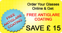 FREE ANTIGLARE COATING when you buy prescription glasses
