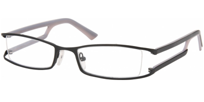 Semi Rimless Glasses 444 --> Black