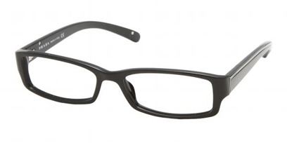 Prada Designer Glasses PR 08LV --> Black - Silver