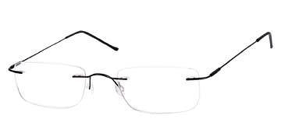 Rimless Glasses 186 --> Matt Black