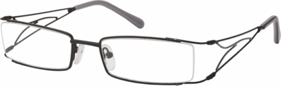 Semi Rimless Glasses 435 --> Black