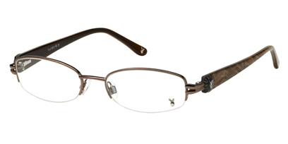 PlayBoy Designer Glasses PB 117 --> Brown + Clear Light Brown