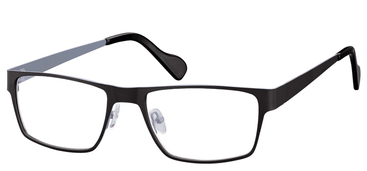 Cheap Glasses 634 --> Black and Grey